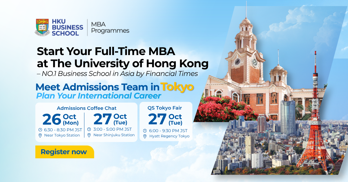 Meet the HKU MBA Admissions Team in Tokyo, Japan