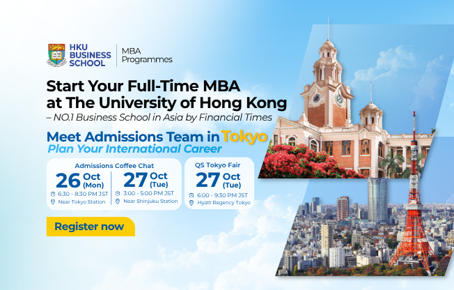 Meet the HKU MBA Admissions Team in Tokyo, Japan